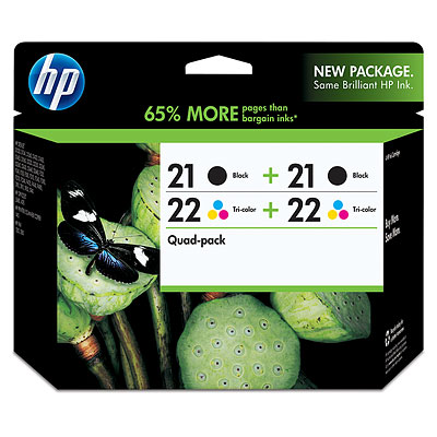 Discount Inkjet Cartridge on Discount Deals   Reviews   Hp 21 21 22 22 Combo Pack Inkjet Print