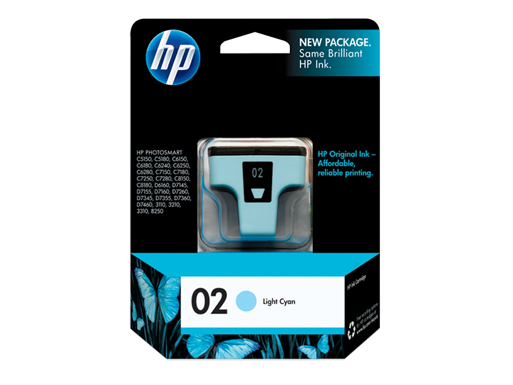 HP 02 Light Cyan Original Ink Cartridge