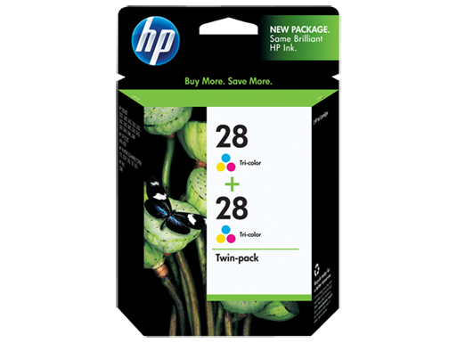 HP 28 2-pack Tri-color Inkjet Print Cartridges