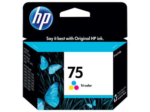 HP 75 Tri-color Original Ink Cartridge