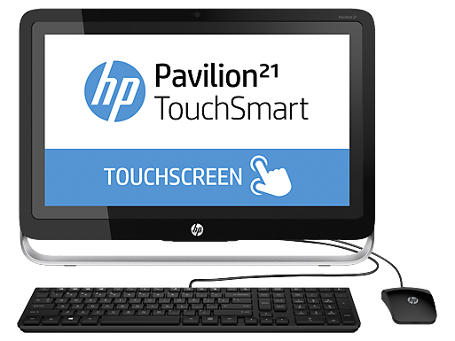 HP Pavilion 21t TouchSmart 21.5" Touchscreen All-in-One Desktop with Intel Quad Core i5-4590T / 8GB / 500GB / Win 8.1