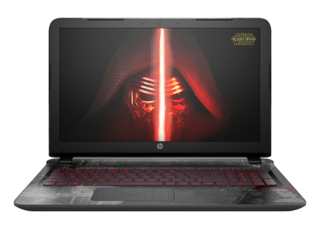 Special Edition Star Wars HP laptop. Kylo Ren wallpaper.