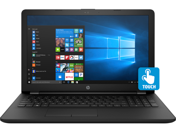 HP 15t Best Value 15.6" HD Touchscreen Laptop with Intel Core i7-7500U / 8GB / 1TB / Win 10 (Jet black)