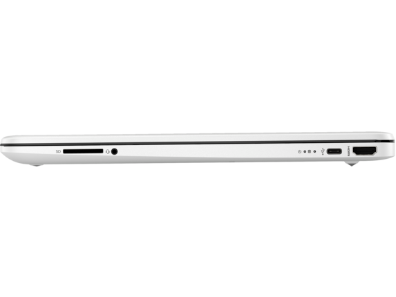 19C1 - HP 17-inch Laptop PC (15, Snowflake White, no ODD, no FPR) Left profile