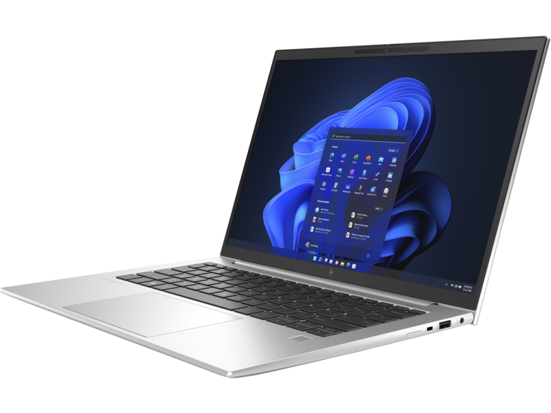 HP EliteBook 1040 14" G9 Notebook PC NaturalSilver NT IRcam nonODD FPR Win11 CoreSet FrontLeft