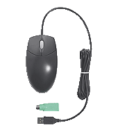 Mysz optyczna USB-PS/2 HP