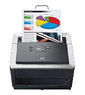 Escáner con alimentación de hojas de documento HP Scanjet N7710