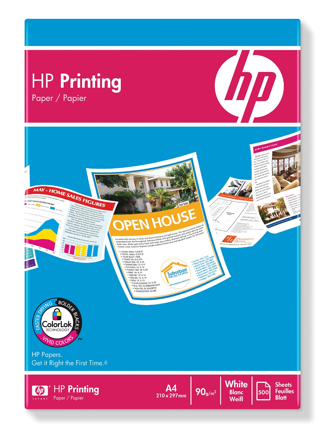 HP printerpapir, 90 g/m², 500 x mm HP® Danmark