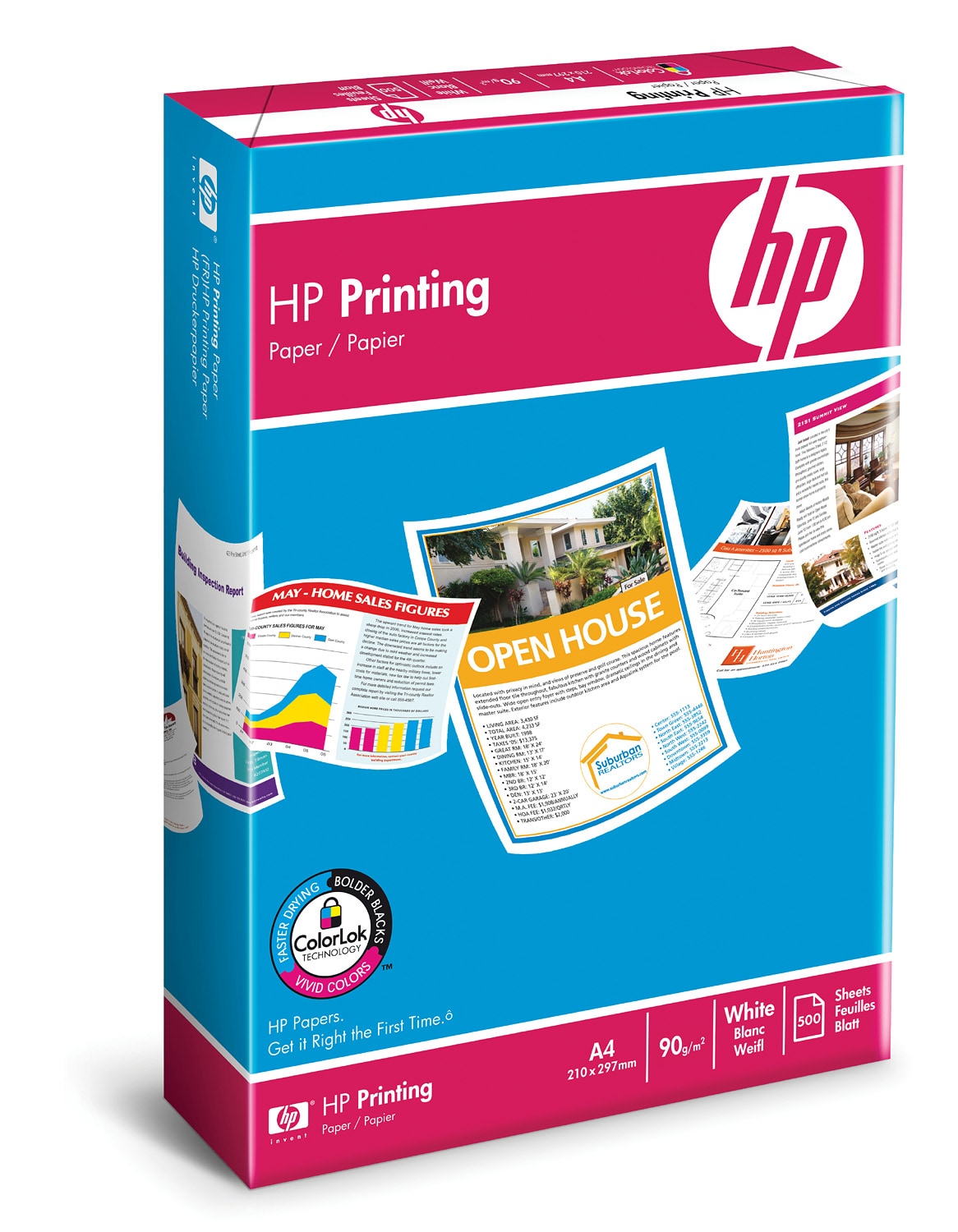 HP printerpapir, 90 g/m², 500 x mm HP® Danmark