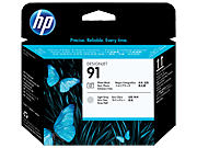 HP 91 fotó fekete és világos szürke nyomtatófej C9463A