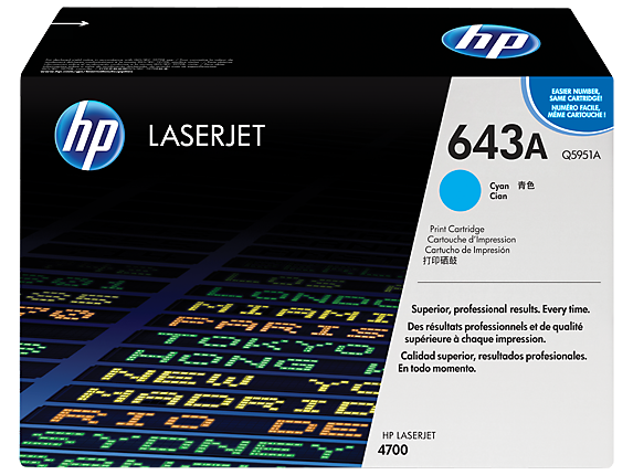 Image for HP 643A Cyan Original LaserJet Toner Cartridge from HP2BFED