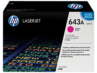 HP 643A, (Q5953A) Magenta Original LaserJet Toner Cartridge HP 643A, (Q5953A) Magenta Original LaserJet Toner Cartridge