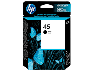 HP 45 Black Original Ink Cartridge, 51645A#140