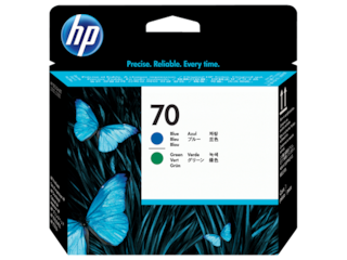 HP 70 Blue and Green DesignJet Printhead, C9408A