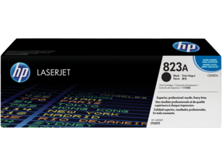 HP 823A Black Original LaserJet Toner Cartridge, CB380A