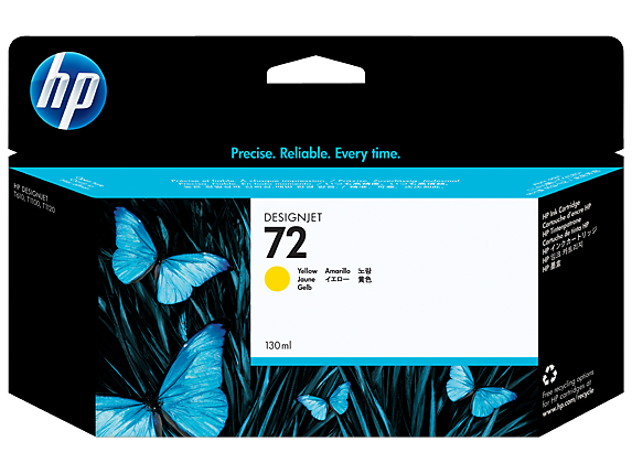 HP 72, (C9373A) Yellow Original Ink Cartridge