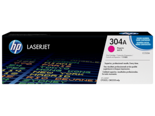 HP 304A Magenta Original LaserJet Toner Cartridge, CC533A