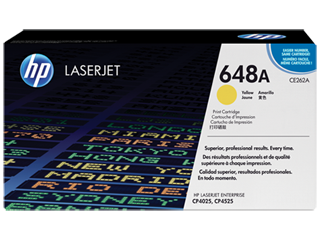 HP 648A, (CE262A-G) Yellow Original LaserJet Toner Cartridge for US Government HP 648A, (CE262A-G) Yellow Original LaserJet Toner Cartridge for US Government
