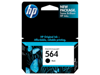 HP 564 Black Original Ink Cartridge, CB316WN#140