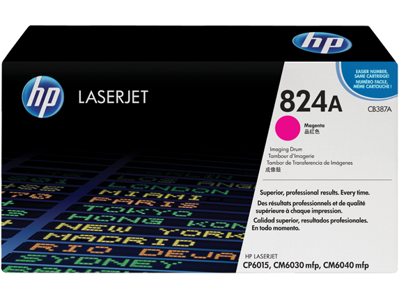 HP Laser Toner Cartridges and Kits, HP 824A Magenta LaserJet Image Drum, CB387A