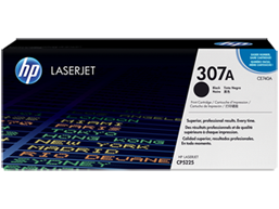 HP 307A Black Original LaserJet Toner Cartridge, CE740A