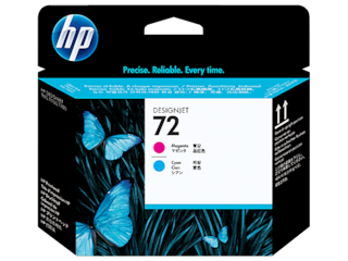 HP 72 Magenta and Cyan DesignJet Printhead, C9383A