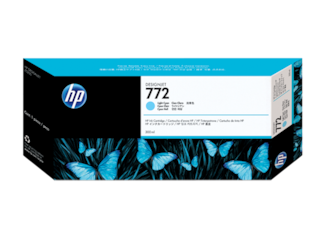 HP 772 300-ml Light Cyan DesignJet Ink Cartridge, CN632A
