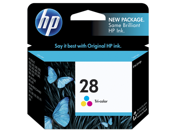 HP 28 Tri-color Original Ink Cartridge, C8728AN#140