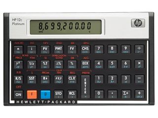 HP 12C Platinum Financial Calculator