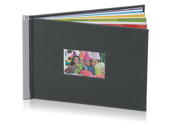 , HP Photo Book 5 x 7 in (Charcoal/Silver)