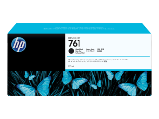 HP 761 775-ml Matte Black DesignJet Ink Cartridge, CM997A