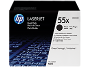 HP 55X CE255XD 2db 55X fekete toner / festékkazetta Laserjet P3015 Enterprise 500 MFP M525f nyomtatókhoz (2*12500 old.)