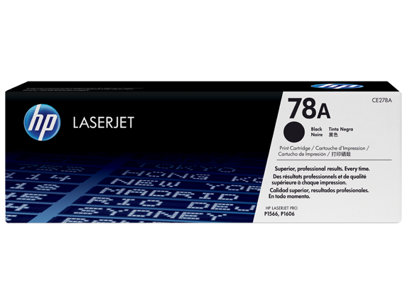 HP Laser Toner Cartridges and Kits, HP 78A Black Original LaserJet Toner Cartridge, CE278A