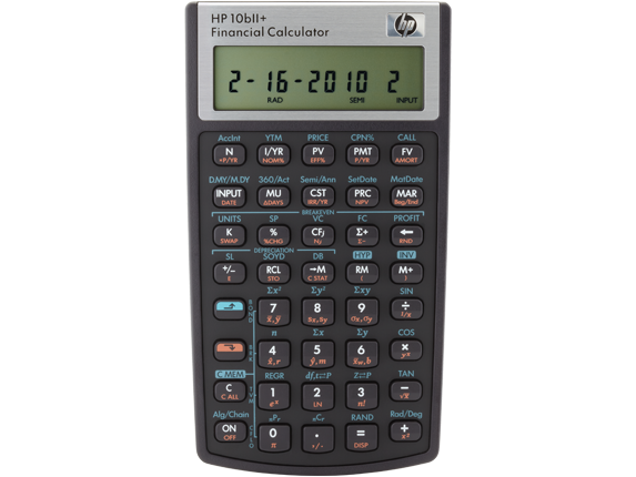 Calculators, HP 10BII English Calculator