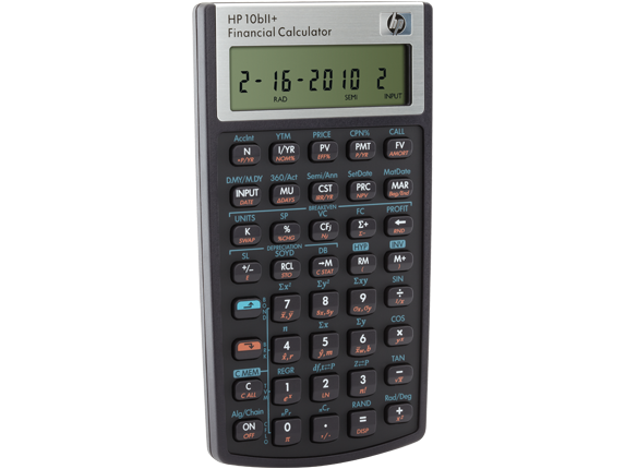 hp 10bii financial calculator present value