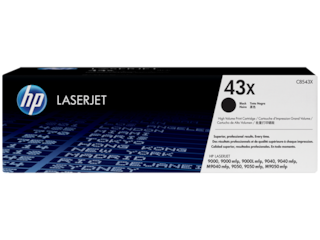 HP 43X High Yield Black Original LaserJet Toner Cartridge, C8543X