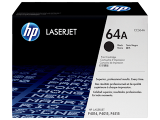HP 64A Black Original LaserJet Toner Cartridge, CC364A