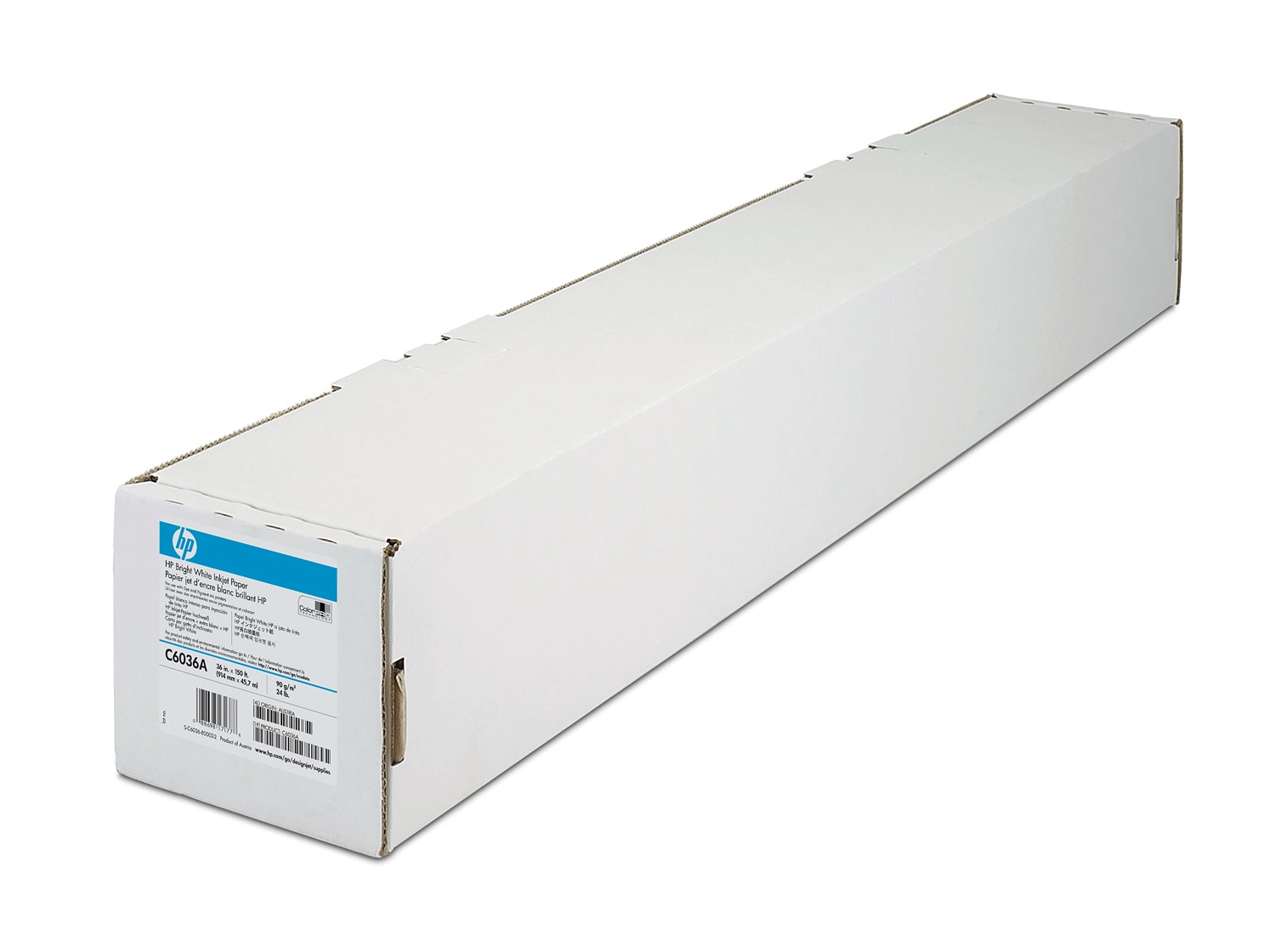 HP C6036A fényes fehér Inkjet papír – 914 mm x 45 7 m 90 gr