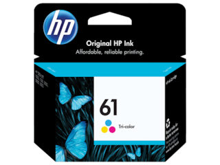 HP 61 Tri-color Original Ink Cartridge, CH562WN#140