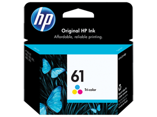 HP® 61 Tri-color Original Ink Cartridge (CH562WN#140)