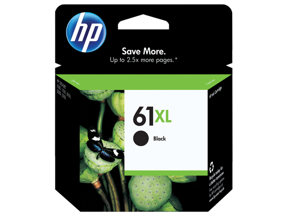 Ink Supplies, HP 61XL High Yield Black Original Ink Cartridge, CH563WN#140