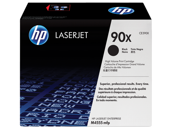 HP Laser Toner Cartridges and Kits, HP 90X High Yield Black Original LaserJet Toner Cartridge, CE390X