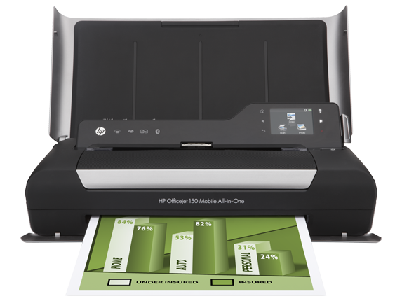 Business Ink Printers, HP Officejet 150 Mobile All-in-One Printer - L511a
