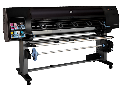 HP Designjet Z6100 Printer Series - Use the take-up reel