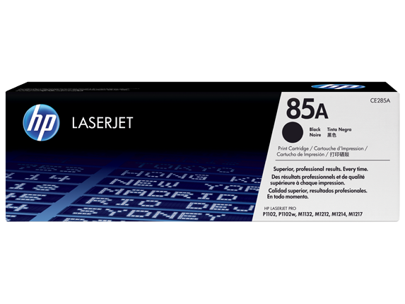 Series 1 of 11 HP Laser Toner Cartridges and Kits, HP 85A Black Original LaserJet Toner Cartridge, CE285A