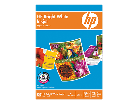 Hp Bright White Inkjet Paper 500 Sht 210 X 297 Mm Hp United Kingdom