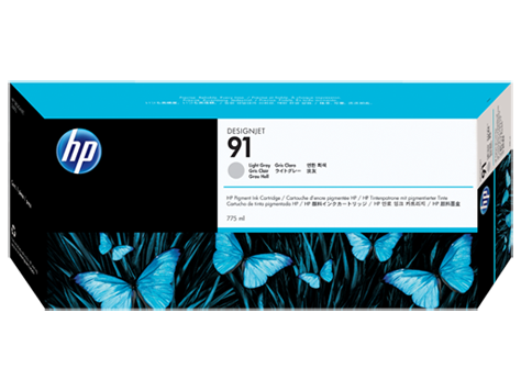 HP 91 világos szürke tintapatron eredeti C9466A Z6100 775 ml