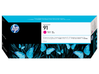 HP 91 775-ml Magenta DesignJet Pigment Ink Cartridge, C9468A