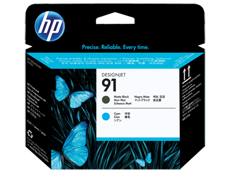 HP 91 matt fekete és ciánkék nyomtatófej C9460A