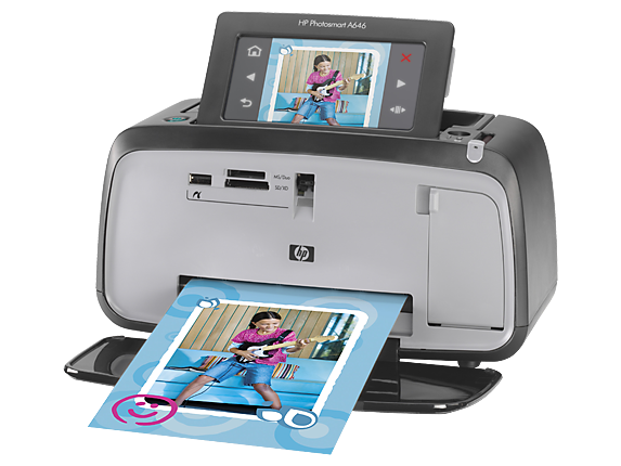 HP® Photosmart A646 Compact Photo Printer (CC001A#B1H)